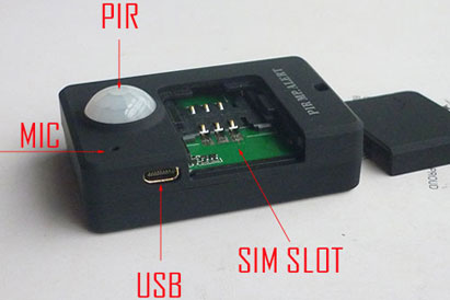 Mini Infrared Sensor Spy GSM Bug Audio monitoring