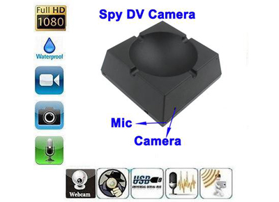 Spy Hidden Ashtray Camera 20 Hours Recording
