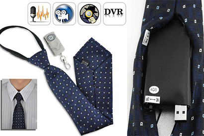 Spy Hidden Neck Tie Camera