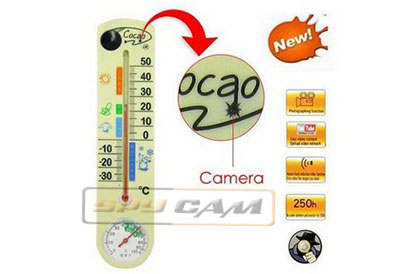 Spy Hidden Thermometer Camera