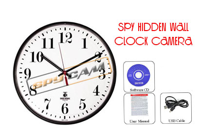 Spy Hidden Wall Clock Camera