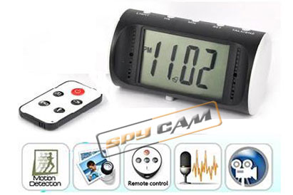 Spy Camera In Digital Table Clock