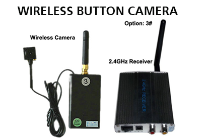 Spy Wireless Button Camera