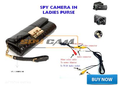 Spy Camera in Ladies Purse Long Time 