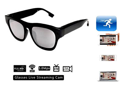 Spy Glasses Internet Live Streaming