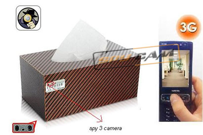 Spy 3G Hidden Car Tissue Paper Box