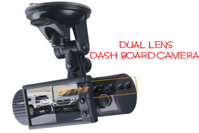 Spy Dual Lens Dash Board Camera GPS Logger