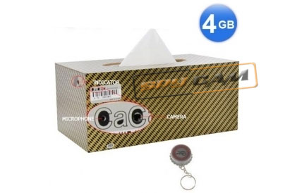Car Tissue Paper Box Camera